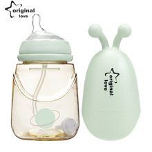 新款四方形婴儿奶瓶 PPSU防摔宽口径新生幼儿防胀气断奶奶瓶 品牌