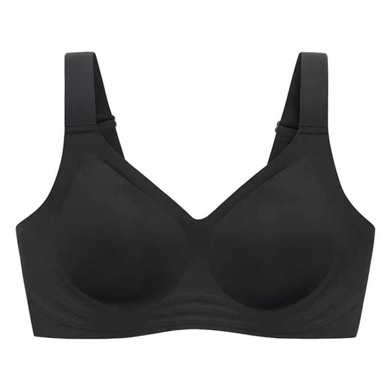 [High Quality] Seamless Underwear Women's Big Chest Show Small-Large Size Thin Jelly Bra Vest Sports Bra