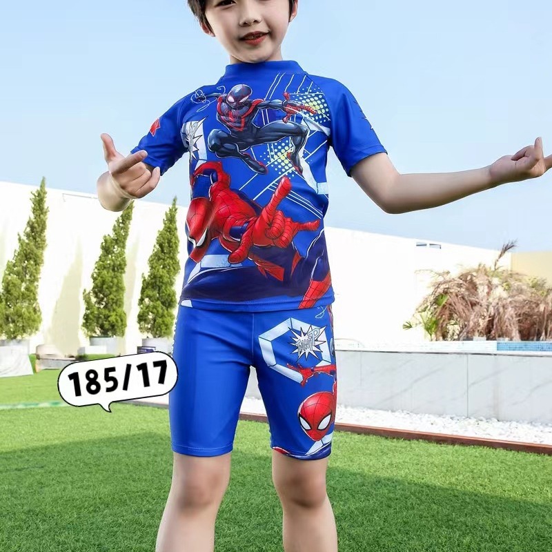 2024新款儿童泳衣动漫卡通男孩分体泳装学生 3-10岁185-阿里巴巴