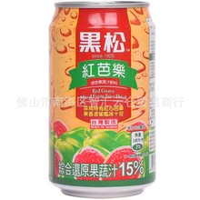 批发 台湾进口黑松红芭乐综合果蔬汁饮料15%水果汁果味饮品320ml