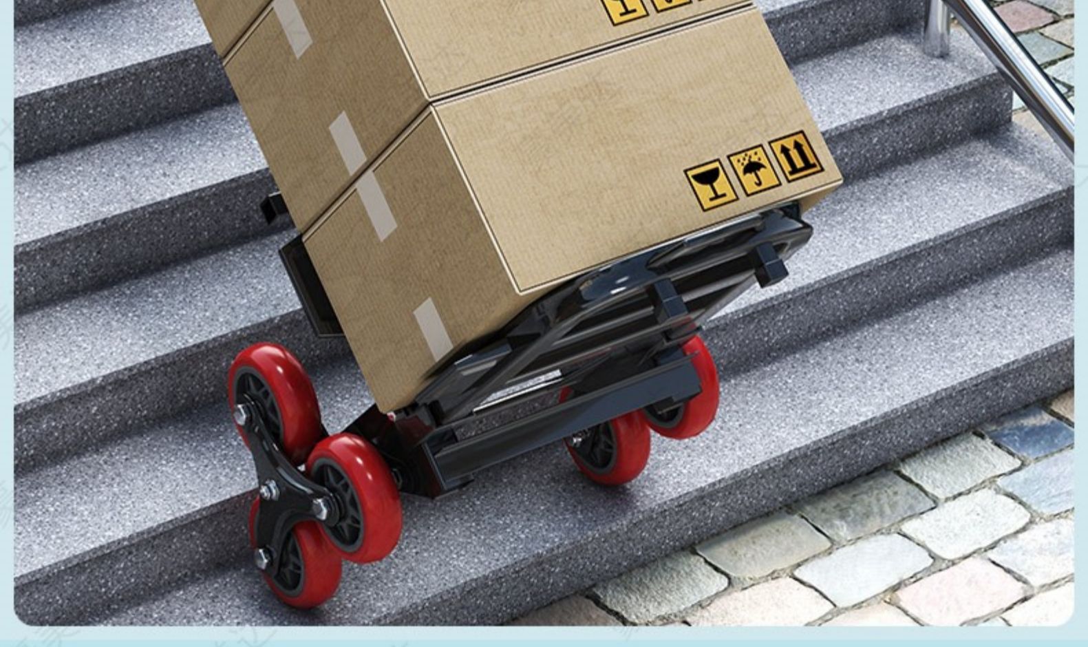 家用爬楼梯手拉车小便携折叠行李车拖车手推车拉货拉杆车买菜购物