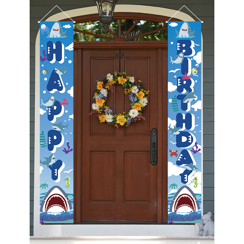 temu 希音新款新款生日快乐横幅对联家居装饰happy birthday门联