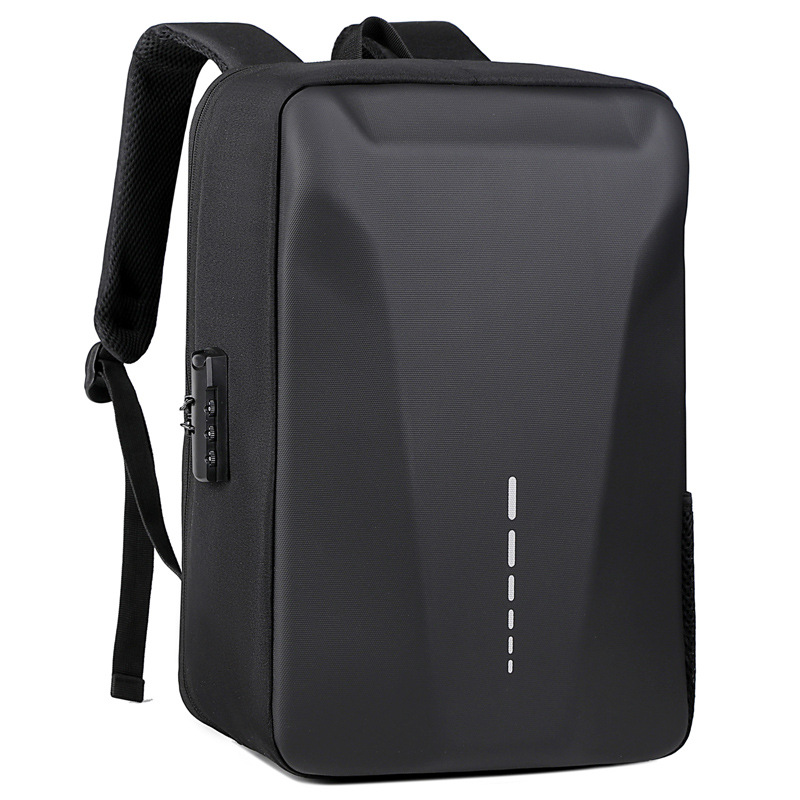 2023 Business Hard Shell Backpack Men's Computer Backpack Men's USB Password Lock Schoolbag Backpack Men