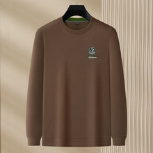 官方旗舰店暇步士2022冬季新款100%羊毛衫男圆领套头宽松纯色中青_阿