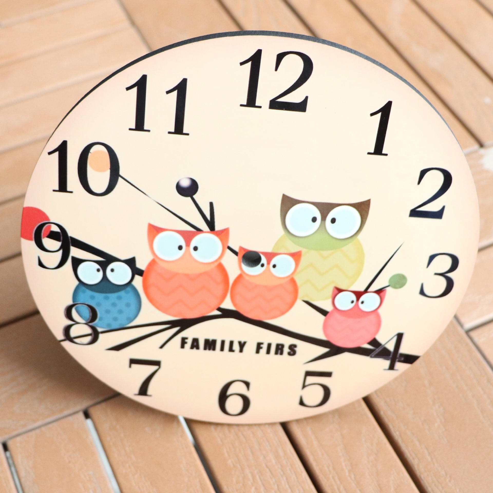 创意木制品热升华空白工艺品mdf钟面diy热转印空白耗材可印图案