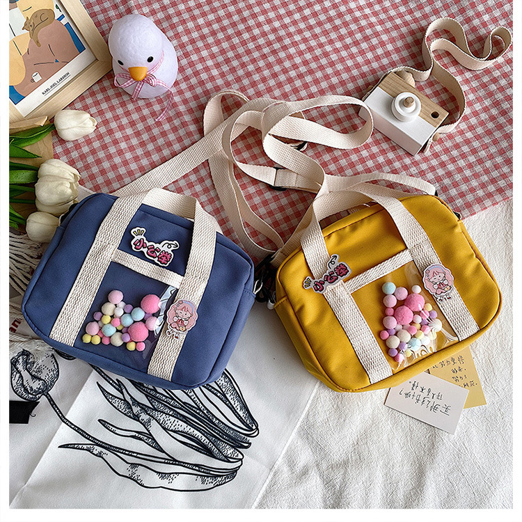 时尚小清新斜挎包小提包日系jk可爱少女包包学生日常单肩包文艺女