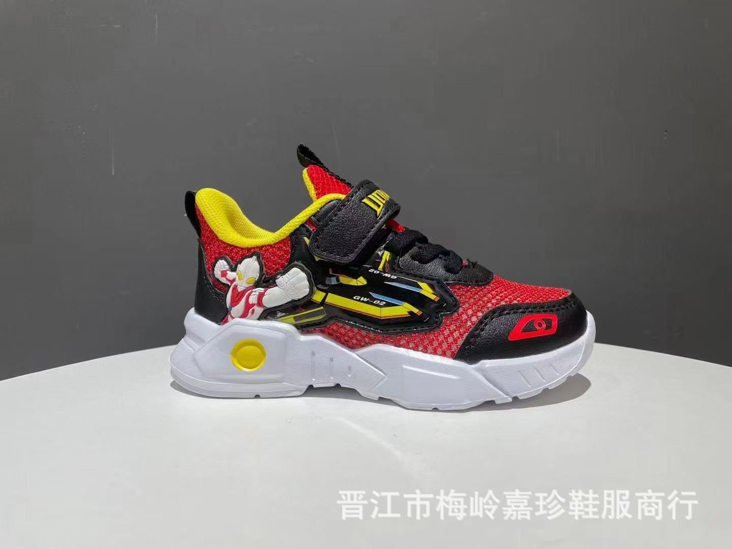 新款足友奥特曼夏夏季单层网镂空儿童运动鞋轻便软底透气男女童鞋