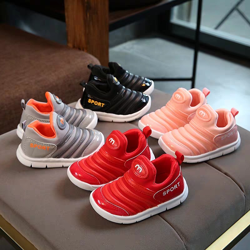 Spring and Autumn Summer Children's Caterpillar Children's Shoes Baby Girl Toddler Shoes Pumps Boys' Sports Shoes Breathable Soft Bottom Wholesale