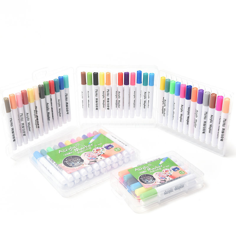 Flexible Bird Acrylic Marker Pen Color Pen/24/36 Mark Art Painting Creative DIY Graffiti Painting