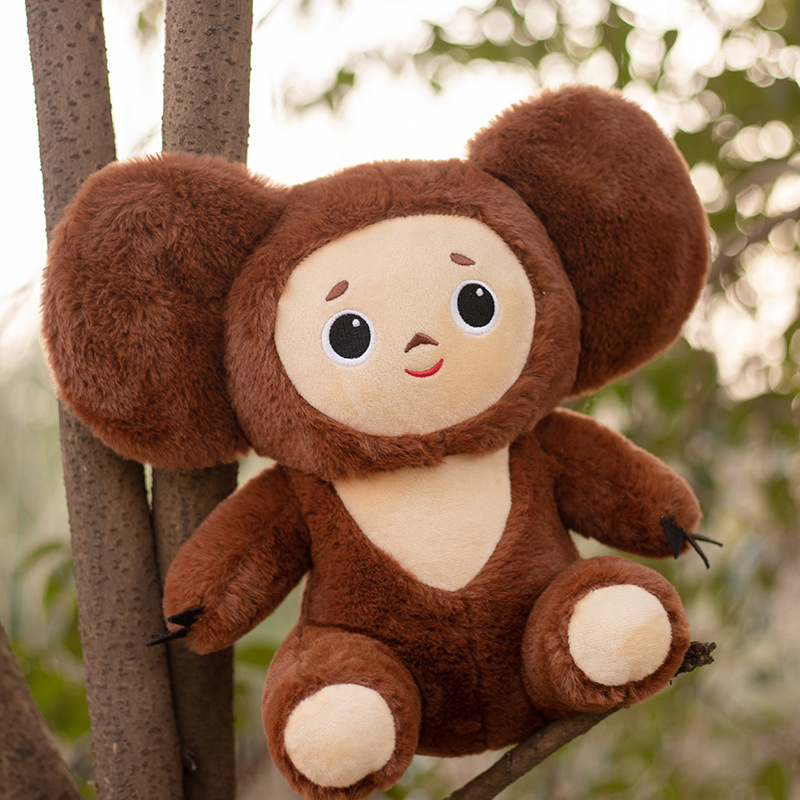 新俄罗斯大耳猴子公仔cheburashka monkey plush毛绒玩具玩偶坐姿
