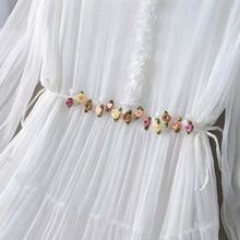 白色连衣裙女夏季飘逸宽松仙女裙旅行拍照仙气大摆长裙度假沙滩裙