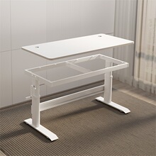 桌子腿桌脚架子可订桌架底座升降桌腿支架加粗电脑书桌腿碳钢调节