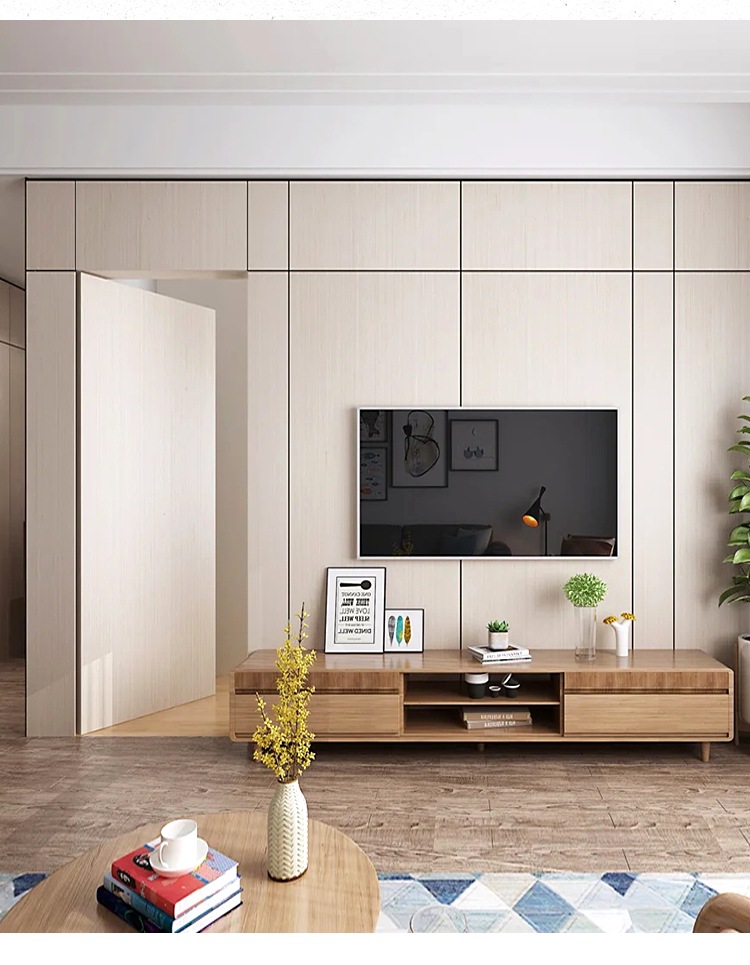 厂家定做室内实木隐形门卧室平开隐藏暗门客厅背景墙密室门