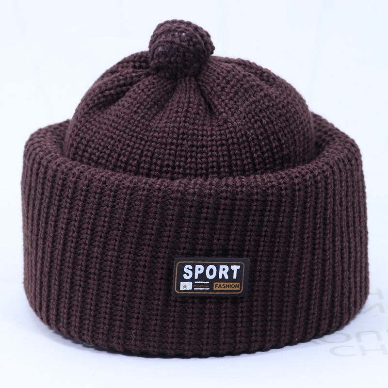 中老年人帽子男爷爷冬天保暖针织毛线帽老头防寒帽老人爸爸棉帽冬