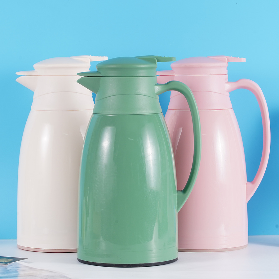 Nordic Thermal Insulation Kettle Household Thermal Pot Glass Liner Thermal Bottle Thermos Kettle Coffee Pot 1L Printing