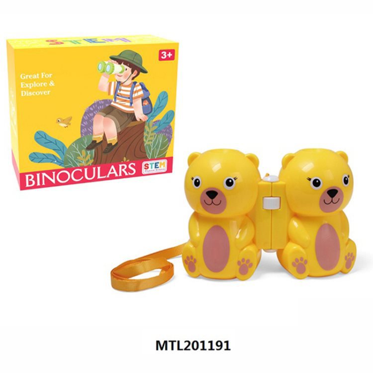 跨境卡通望远镜儿童玩具高清双筒户外探险小学生科教放大镜玩具