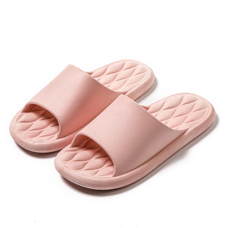 Fashion Slippers for Women Summer Household Bathroom Bath Non-Slip Home Couple Korean Style Simple Outdoor Soft Slippers for Men