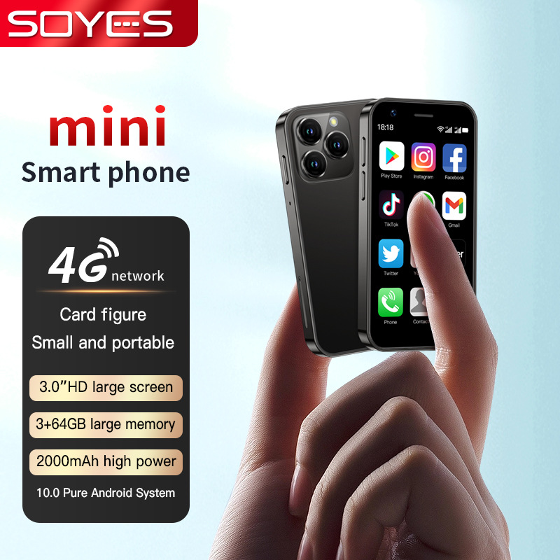 跨境热销XS16迷你智能手机MINI安卓4G网络GPS谷歌商店64GSOYE