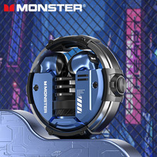 MONSTER魔声XKT10无线蓝牙耳机酷炫机甲风格适用游戏音乐蓝牙耳机