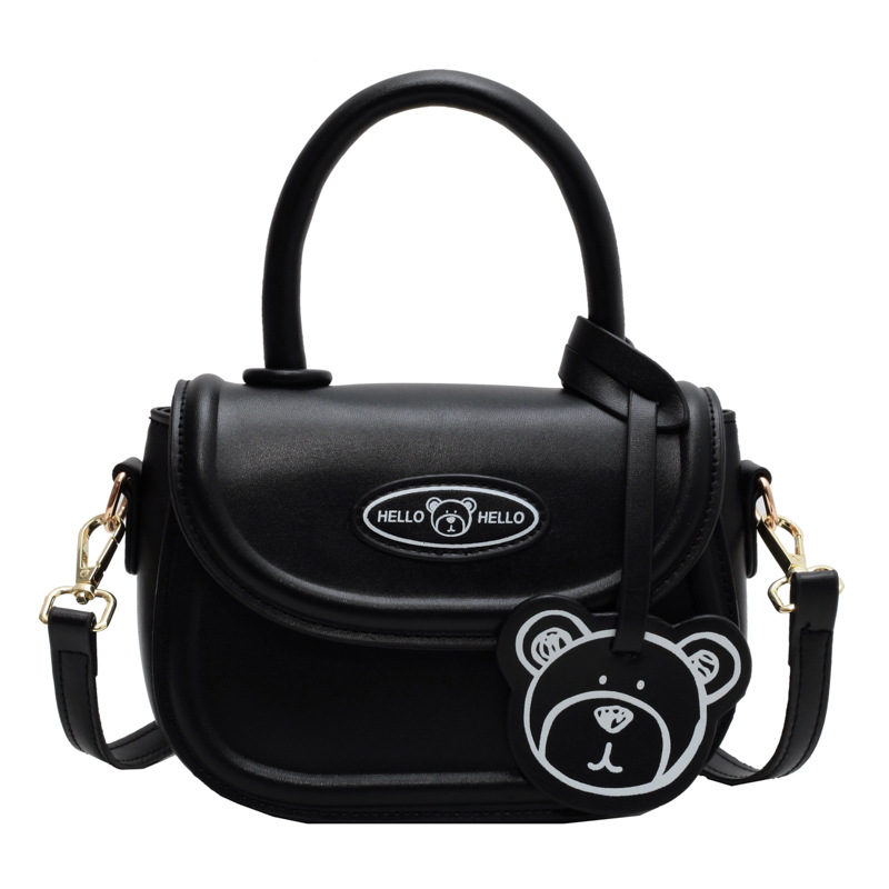 Bear Knight Small Handbags Women's Autumn and Winter 2022 New Fashion Korean Style Saddle Bag Minority All-Match Crossbody Bag