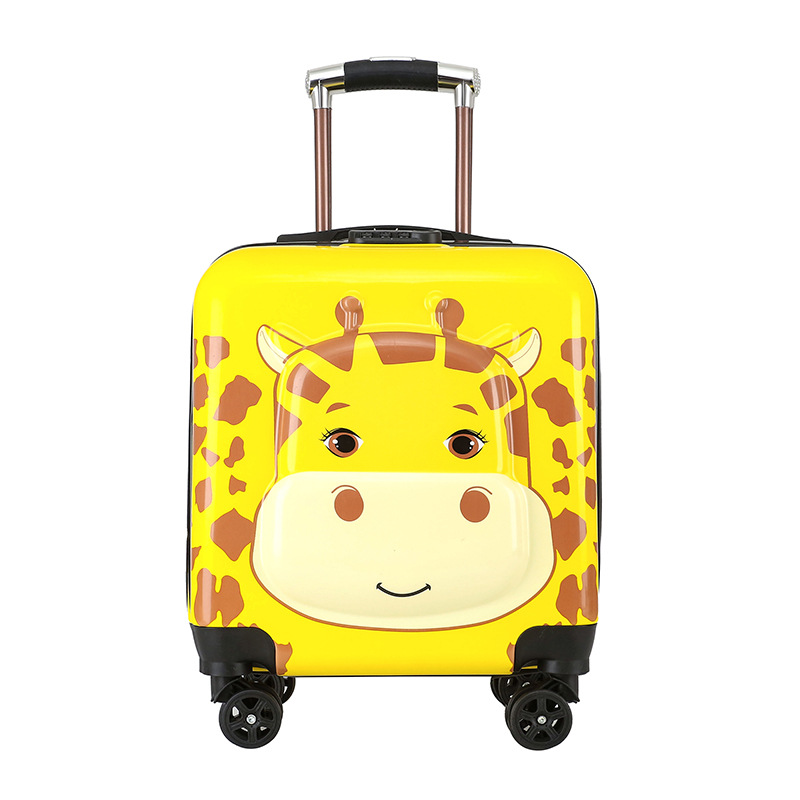 Children's Trolley Case 3d Cartoon Luggage New Cute Universal Wheel Gift Printed Logo18-Inch Boarding Bag