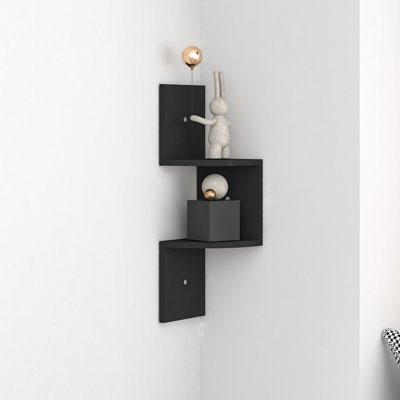 Simple Wall Shelf Bookshelf Multi-Layered Wall Storage Rack Creative Wall Hanging Decoration Bedroom Living Room Bulkhead Bracket