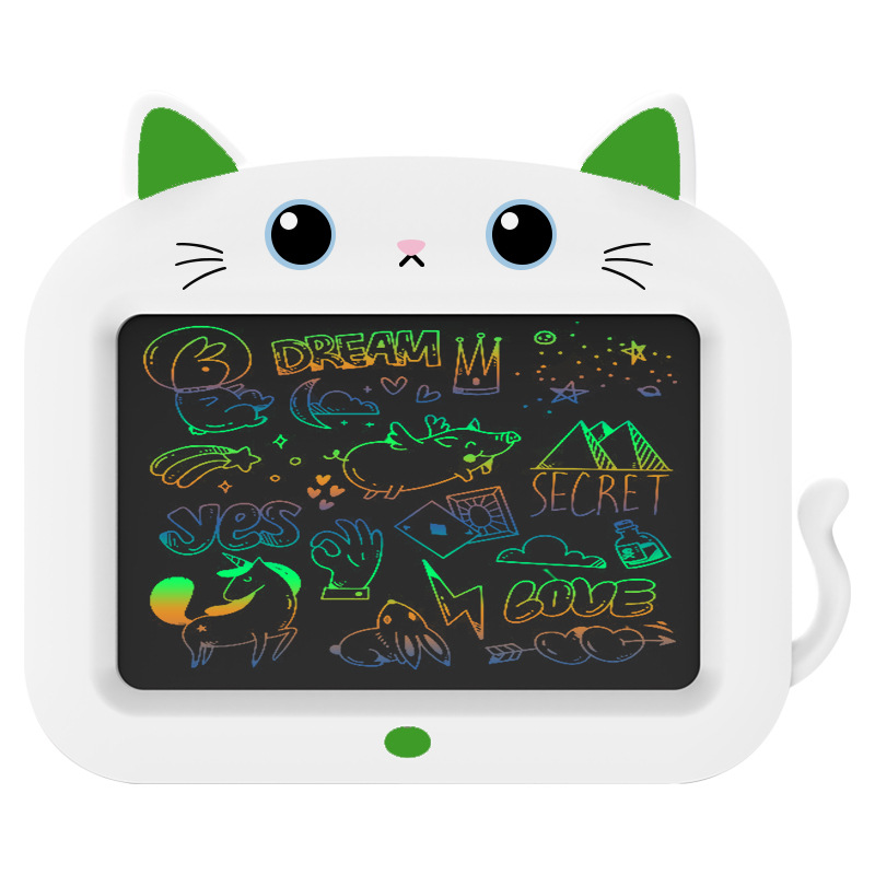 12-Inch Cartoon Cat LCD Handwriting Board LCD Writing Board Children's Drawing Board Graffiti Painting Electronic Blackboard