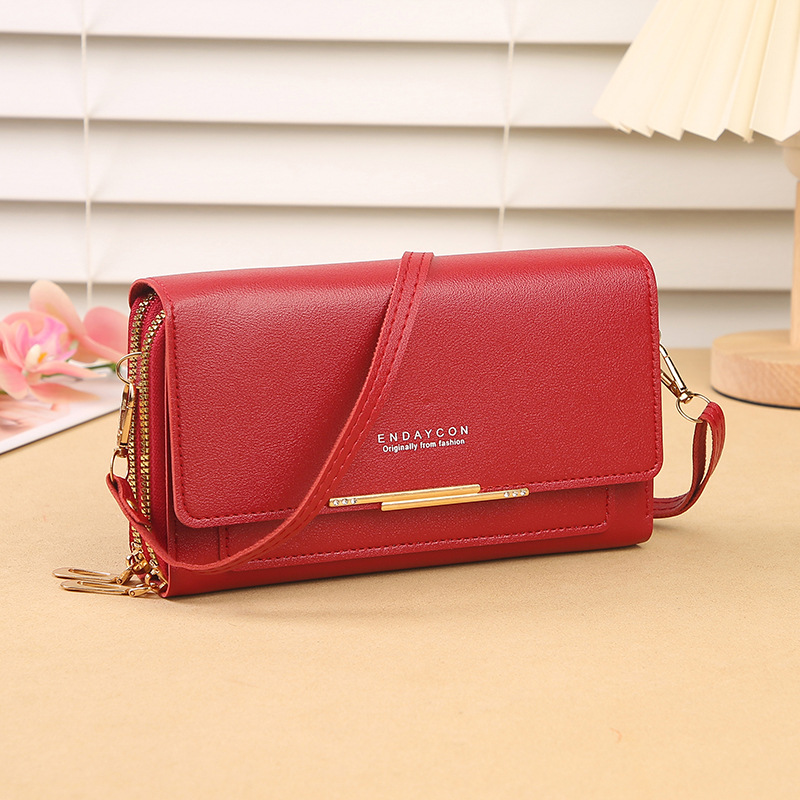 New Ladies' Purse Korean-Style Multi-Functional Shoulder Bag Mid-Length Clutch Coin Purse Factory Direct Sales in Stock