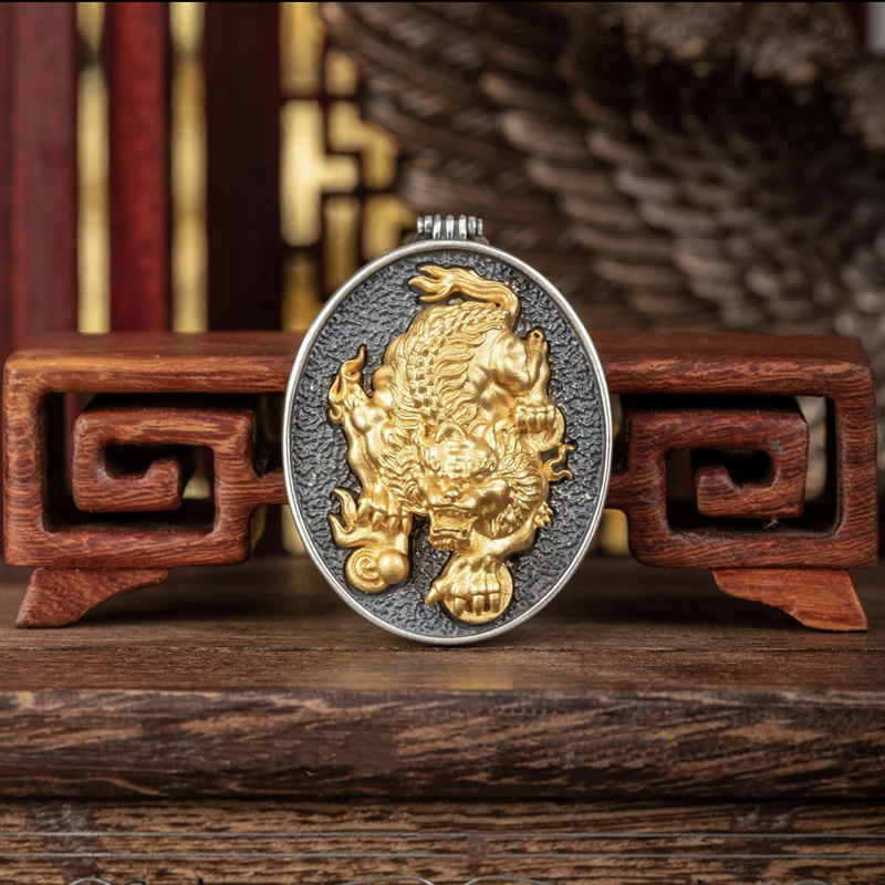 良希新款复古时尚做旧貔貅吊坠 男士民族风霸气个性吊坠-阿里巴巴