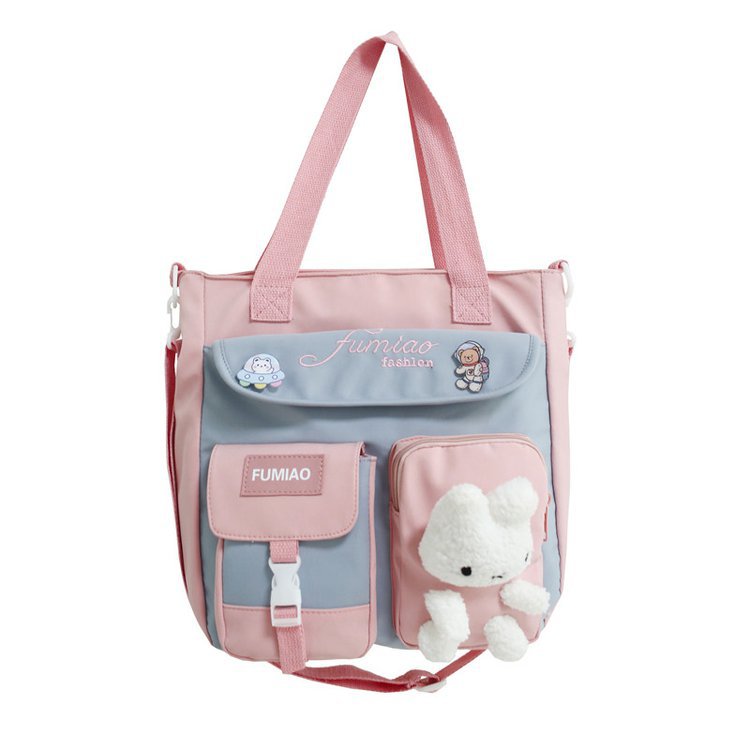 Student Tuition Bag Hand Carry Book Bags Tutorial Class Elementary School Students' Handbag Junior High School Students Canvas Bag Tuition Bag Girl's