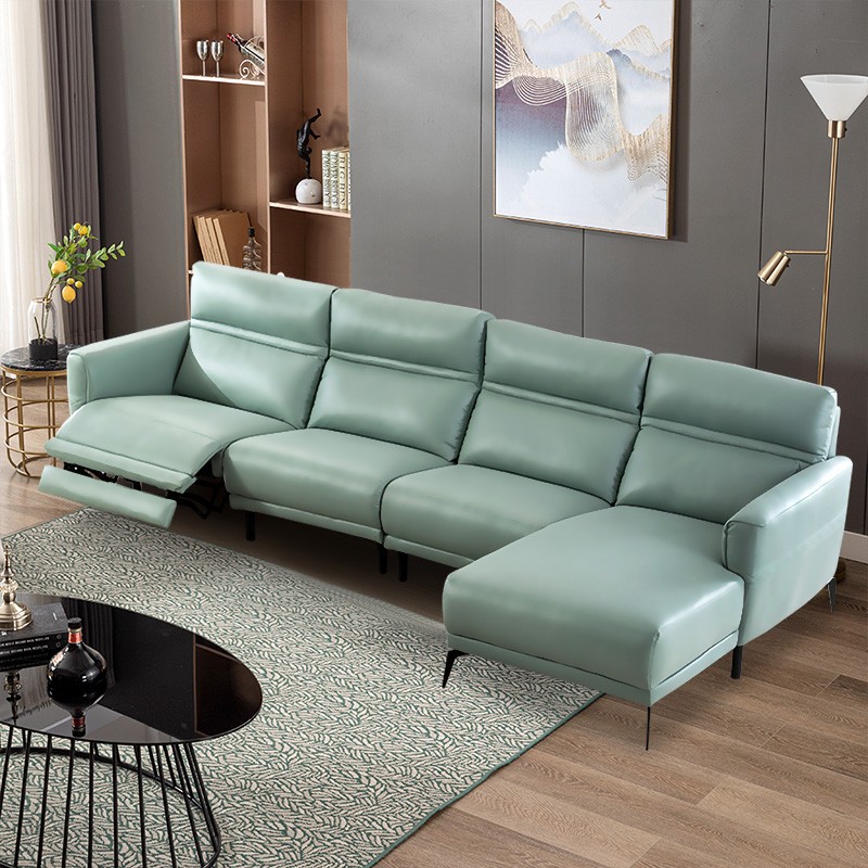 功能架真皮沙发