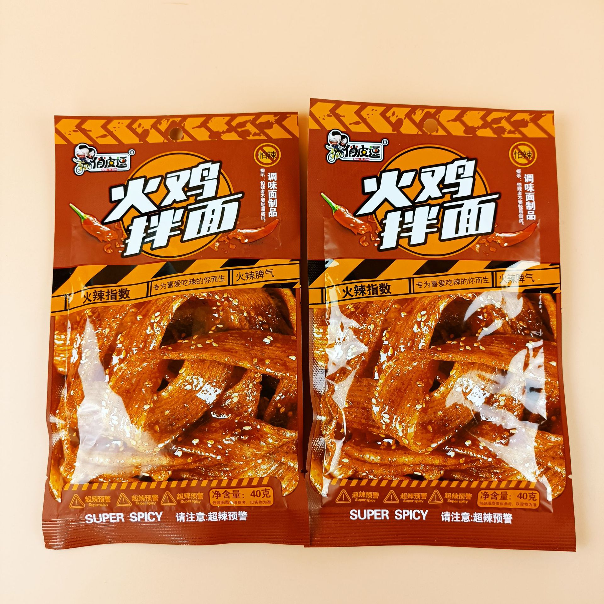 俏皮逗火鸡拌面辣条40g/包8090童年经典怀旧零食网红零食代发批发