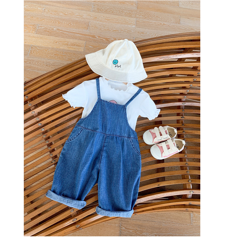 儿童夏季新款牛仔背带裤