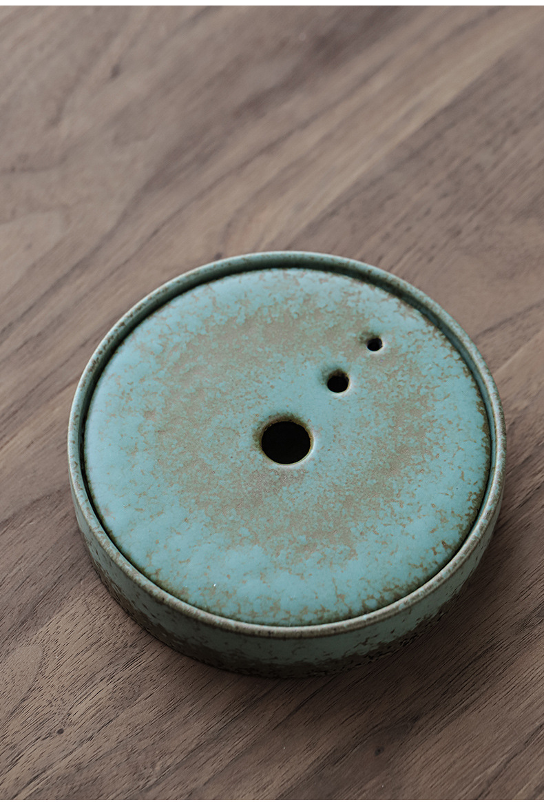 陶瓷壶承干泡台茶盘茶承紫砂壶底座壶托功夫茶具配件储水中式青花