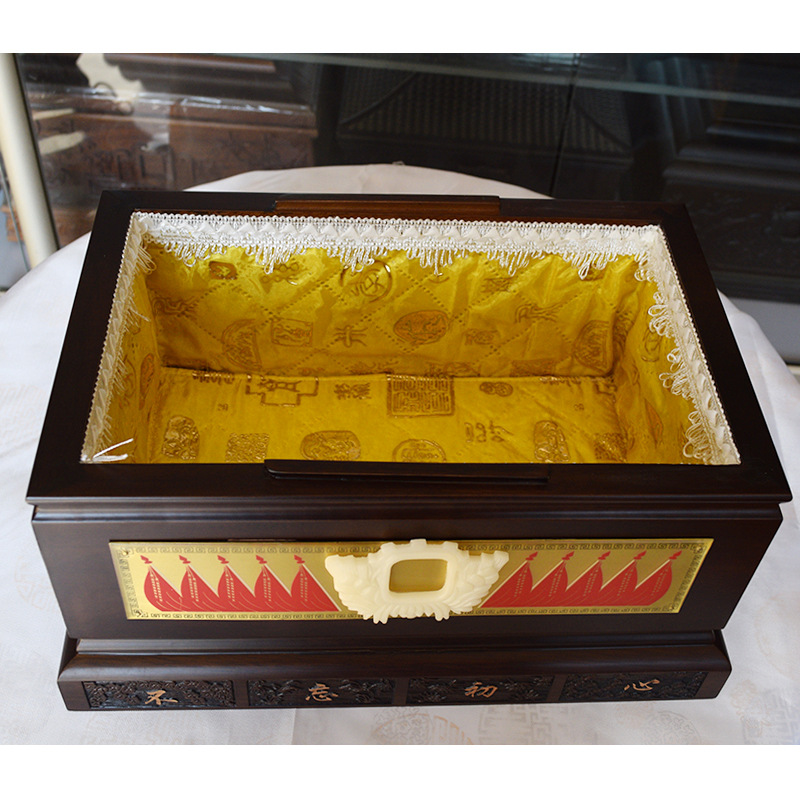 厂家批发骨灰盒永福园殡葬用品 棺材木材迁坟男女寿盒 量大从优