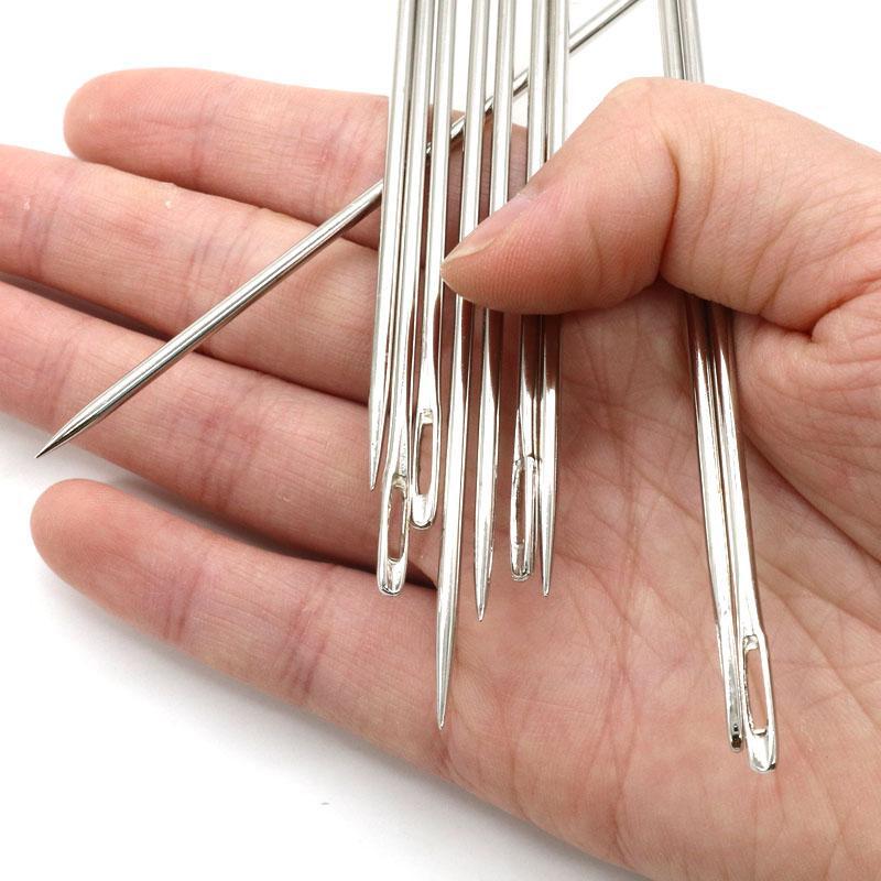 加长加粗打包针麻袋编织袋缝包封包钢针手缝缝口麻绳针25大号针