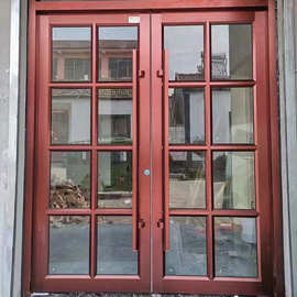 厂家非标门 玻璃铝合金推拉门 超市大门 商场大门 双开门