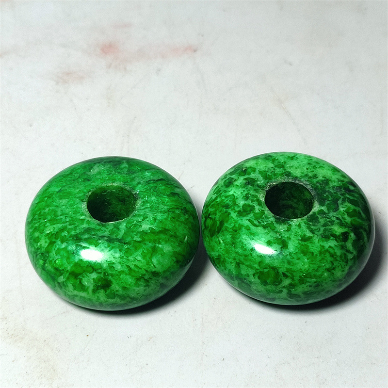 古玩杂项仿古做旧工艺品岫玉干青算盘珠玉佩吊坠面包圈挂件-阿里巴巴