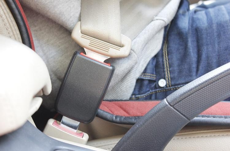 汽车安全黑色安全带加长扣安全带带扣 汽车配件安全带弧形插抠