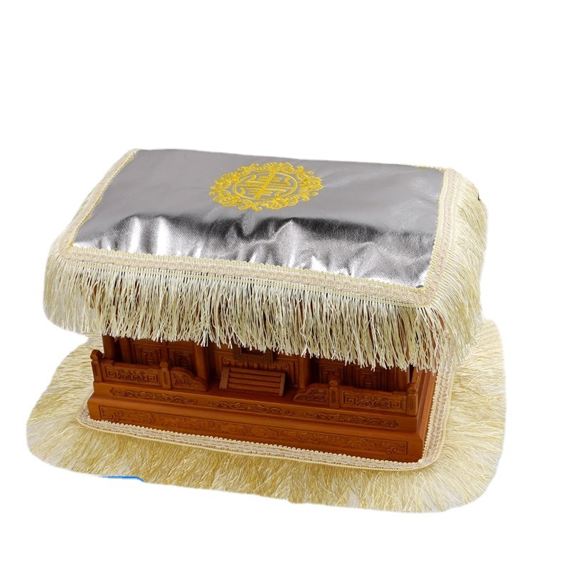 骨灰盒套包布盖布棺材寿盒布罩垫子包盖布下葬殡葬刺绣铺金盖银被