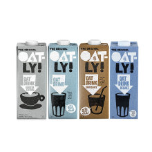 OATLY欧力 燕麦奶1L*2瓶装1000ml原味巧克力味醇香味咖啡大师冷饮