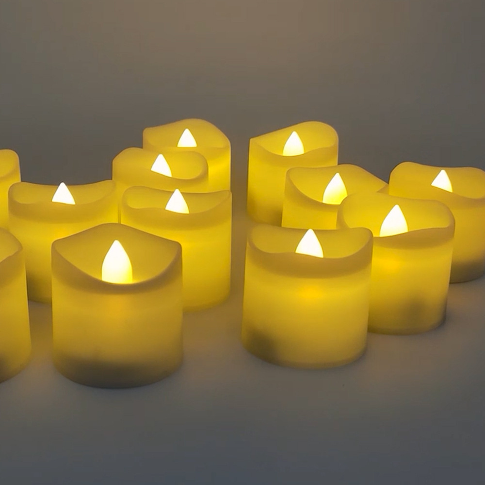 厂家led塑料情人节表白婚礼生日圣诞节节日派对cr2450装饰蜡烛灯