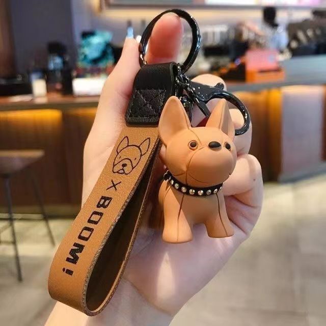 Fadou Puppy Keychain Men and Women Internet Celebrity Cute Creative Key Chain Bag Pendant