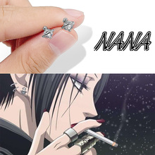 漫画nana周边耳饰 大崎娜娜同款耳钉 猫眼女王耳针cosplay配饰