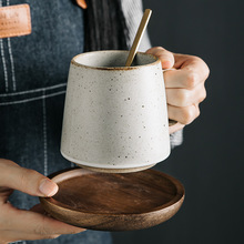 粗陶马克杯日式复古水杯家用陶瓷杯办公室杯子创意咖啡杯礼盒装