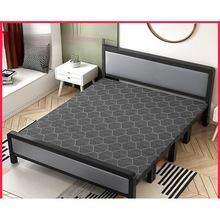 午休折叠床单人双人床简易铁床成人经济型出租屋家用铁架床硬板床