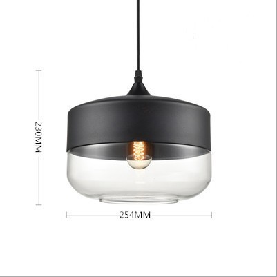 Nordic Creative Restaurant Chandelier Bedside Glass Small Droplight Retro Industrial Style Bar Counter Cafe Loft Lamps