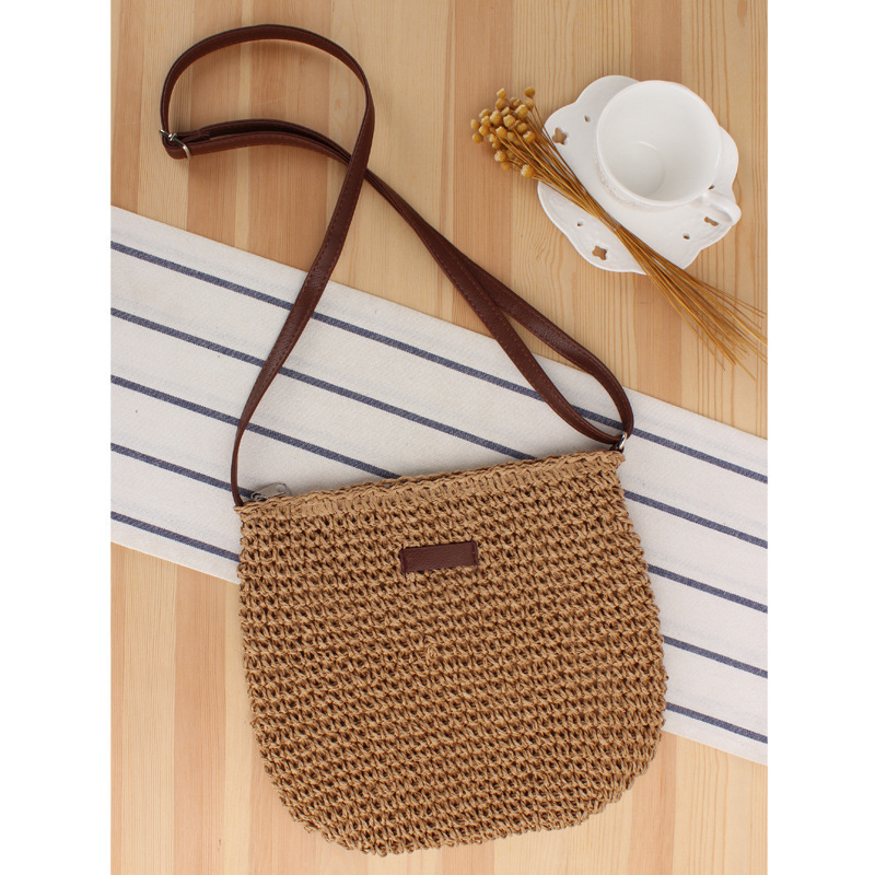 Niche Commuter Crossbody Woven Bag Korean Fashion Beach Bag New Trendy Ins Casual Straw Bag