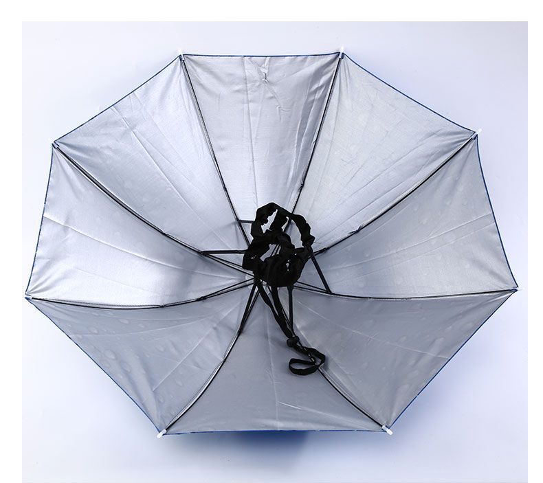 牛津帽伞头戴式采茶叶帽子伞户外出行便携式无柄伞