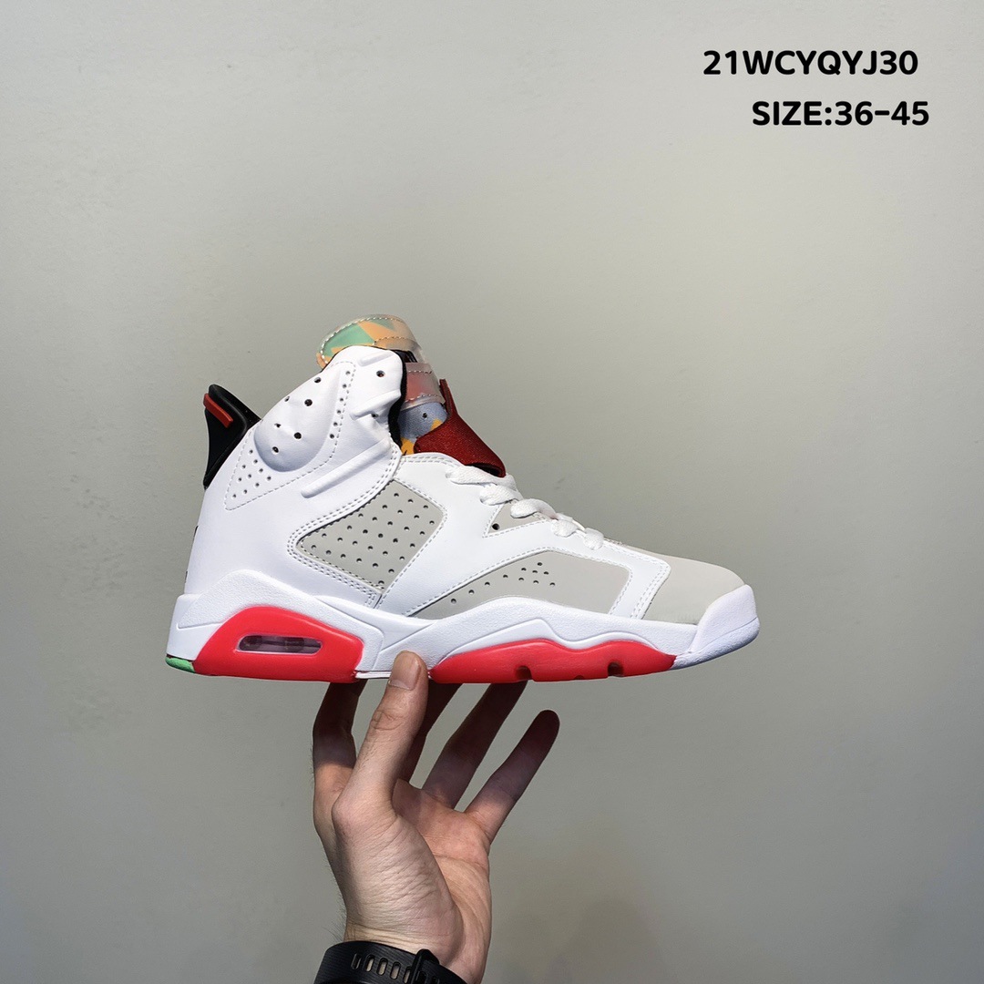 耐尅官男鞋正品aj6女鞋ts联名兔八哥限定大巴黎手稿乔6一件代发